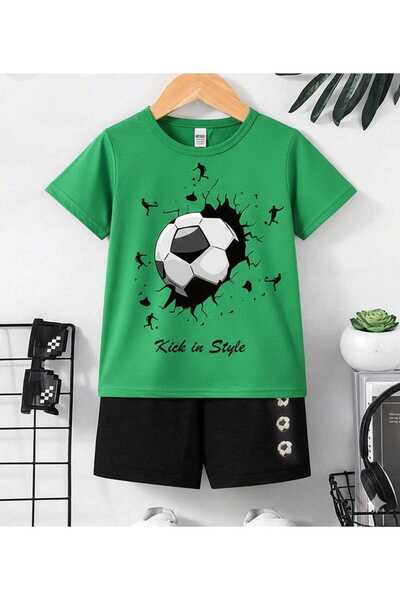 Nice Clothes Tricou și pantaloni scurți de vară pentru copii, unisex (imprimeu)