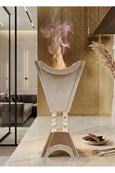 Generic Matte Silver Vaporizer with Luxurious Acrylic Bases