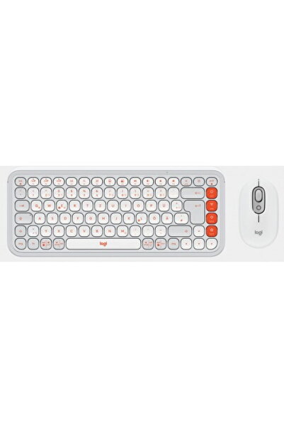 logitech Kit tastatură și mouse Pop Icon Combo, Bluetooth, Alb