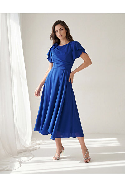 Vessmary Occasion dress VSM1055 made of triple veil