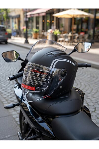 Hobbys JK-910 Güneş Vizörlü Camlı CE Belgeli Lüks Kask