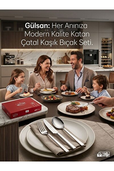 gülsan Çatak Kaşık Bıçak Takımı 84 Parça
