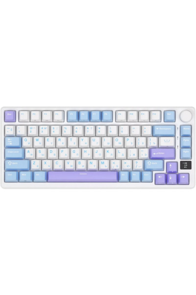 ROYAL KLUDGE Tastatura Gaming RK-M75, Silver switch, iluminare RGB, Wired, Wi...