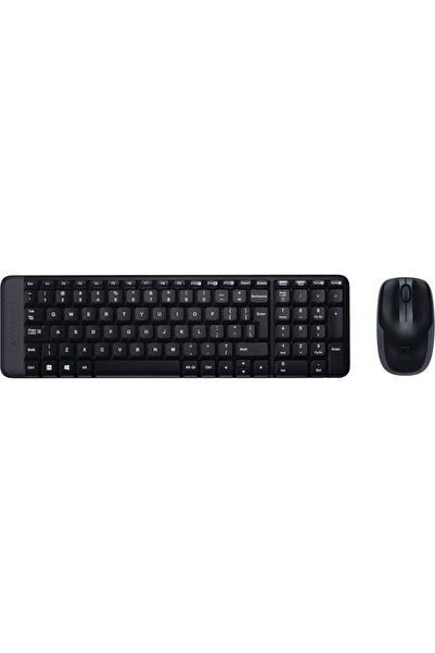 logitech Kit tastatură wireless de birou MK220, Design compact, Taste extrem ...