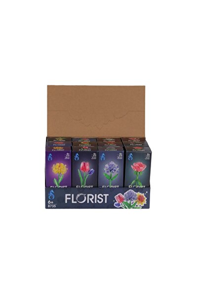 CAN OYUNCAK 8735 Kut 12-Piece Flower Block (the Specified Price Is the Price ...