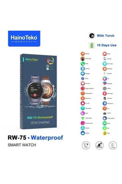 HAINOTEKO RW-75 Waterproof Smartwatch