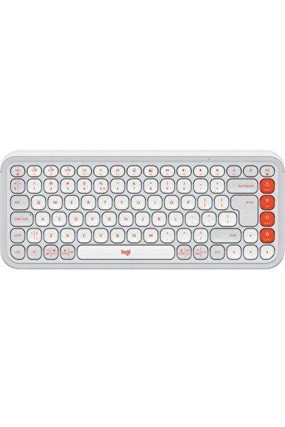 logitech Tastatură Pop Icon Keys, Bluetooth, Layout US, Albă