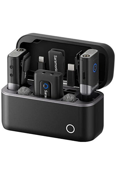 Saramonic Kit lavaliere wireless Mix, 2x microfon, 1x receptor, USB-C, Lightning