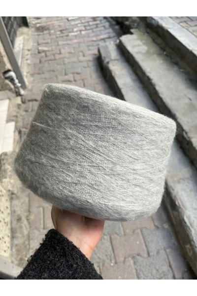 UYGUNİP Gri Moher Yün Örgü İpi
