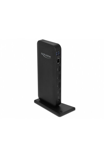 DELOCK Docking Station USB-C la HDMI / Displayport v1.4 / USB 3.2 / Gigabit L...