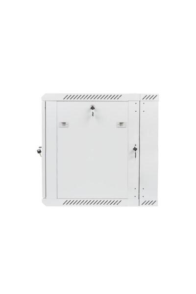 Lanberg 19-инчов стенен двусекционен рачетен шкаф, 12U, 600x600, разглобен, сив