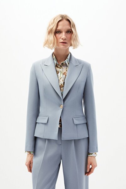 shnwomen Mavi Blazer Ceket