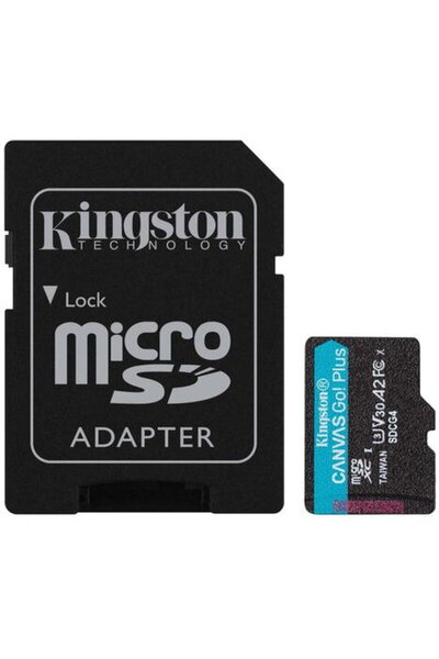 Kingston Card de memorie microSDXC Canvas Go Plus SDCG4 Gen4, 1TB, 200MB/s U3...