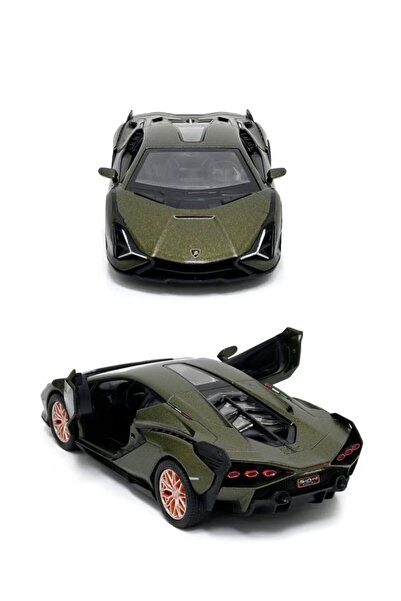Kinsmart Lamborghini Sian FKP 37 Die Cast Metal Doors Openable Pull Back Acti...