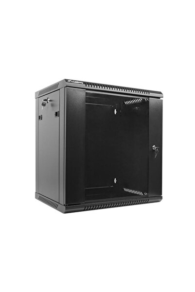 Lanberg Dulap rack de perete de 19 inch, 12U, 600x450, demontabil, cu ușă de ...