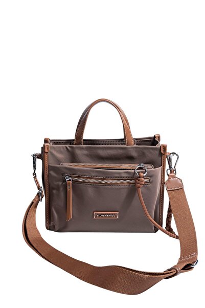 Silver Polo Sp1228 Women's Handbag Brown-Tan