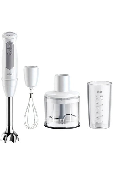 Braun Blender de mana MQ50236MWH, 1000 W, 500 ml, 21 trepte variabile si func...