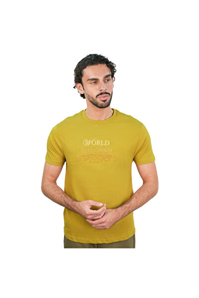 Giordano Men's Slim Fit Cotton Jersey Crew Neck Print Tee | WWS Graphic