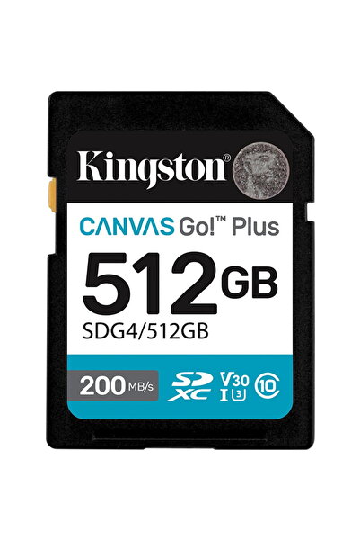 Kingston Card de Memorie SDXC Canvas GO PLUS, 512GB, Clasa 10