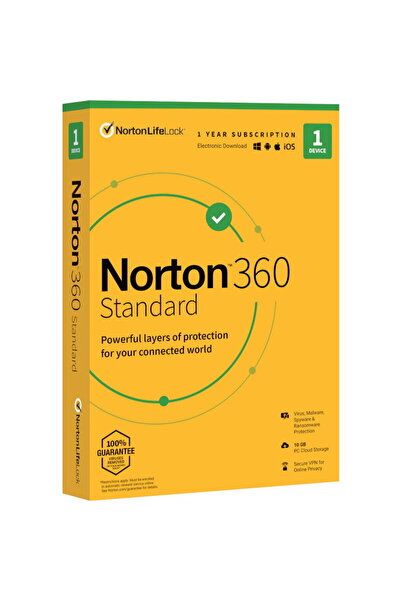 Norton 360 Standard, Backup 10GB, 1 An, 1 Dispozitiv, 1 Utilizator
