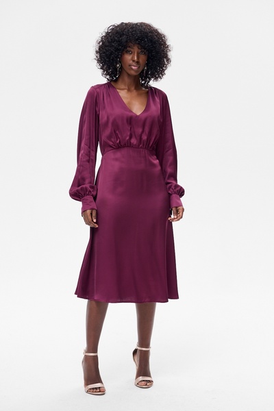 Blue Shadow Rochie Margo Wine 34