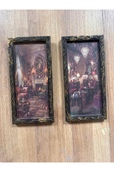 busraconcept Set de 2 tablouri decorative de perete, 30cm