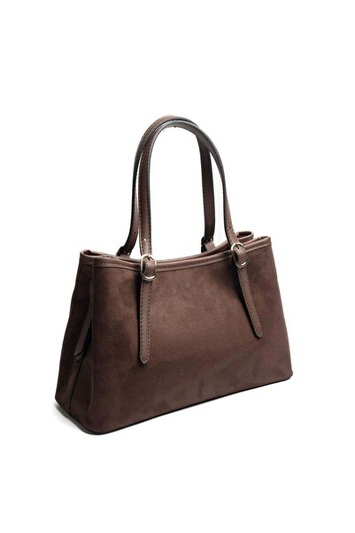 Silver Polo Silver & polo sp1252 women's handbag suede brown
