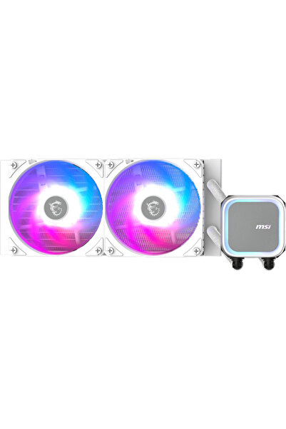 MSI MAG CoreLiquid A13 240 water cooling set, white, 2 fans, multicolor lighting