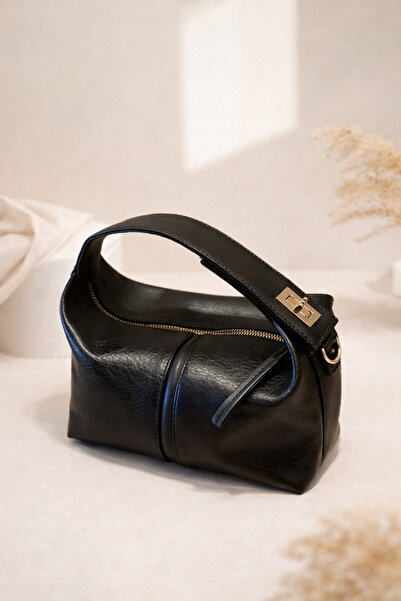 AltıntaşAksesuar Women's Bag - Soft Textured Leather Look, Hand and Crossbody...