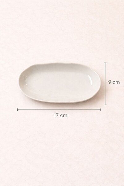 Bev Kitchen 6'lı Asimetrik Seashell Beyaz Mini Kayık Tabak 17*9 cm