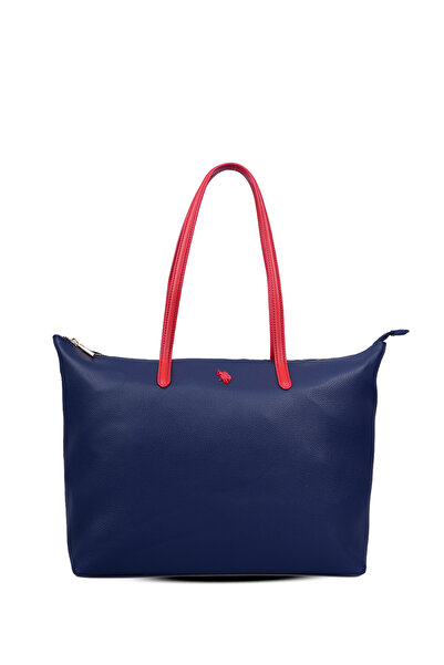 U.S. Polo Assn. Τσάντα tote, ναυτικό μπλε-κόκκινο, με λογότυπο, για γυναίκες