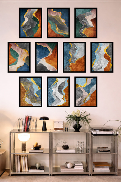 UNT Κουζίνα με εμφάνιση πλαισίου 10 στοιχείων |   Σύγχρονος |   Σετ ζωγραφική...