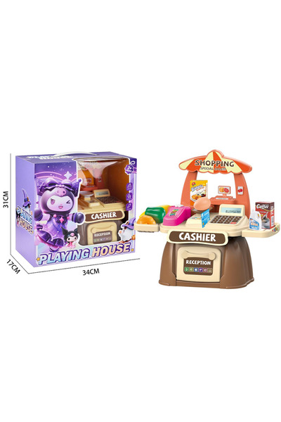 iTajir Supermarket Cashier Toy for Kids with Payment Machine and 6 Pieces Sho...