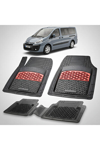 TEAMCAR Πατάκια αυτοκινήτου Citroen Jumpy Συμβατά 2007-2024 |   Κόκκινο