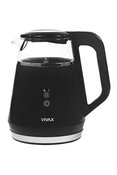 VIVAX Fierbator WH-100DB, 1100 W, 1 litru, Digital, Sticla, Negru