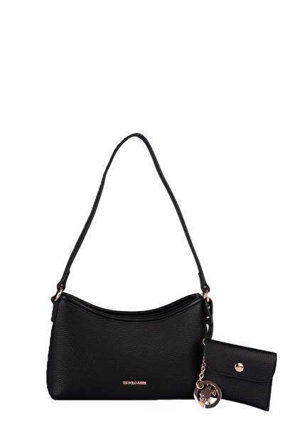 U.S. Polo Assn. U.S. Polo Assn., Τσάντα χιαστί, Μαύρη, με λογότυπο, για γυναίκες