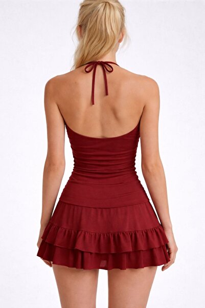 Up Trends Halter Neck Blouse with Lace Detail