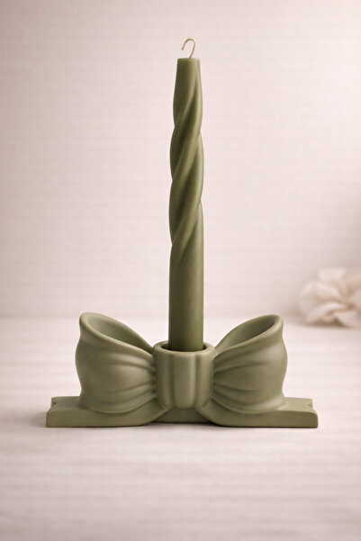 Lethe Design Fiyonk Kurdele Şamdan 1 Adet, Pinterest Kurdele Formlu Mumluk, (...