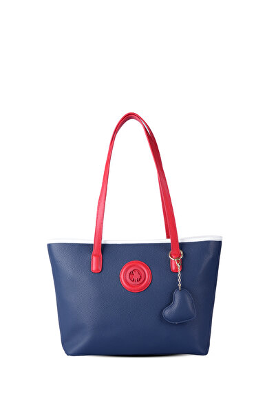 U.S. Polo Assn. Geantă tote, bleumarin-roșu-alb, cu logo, pentru femei