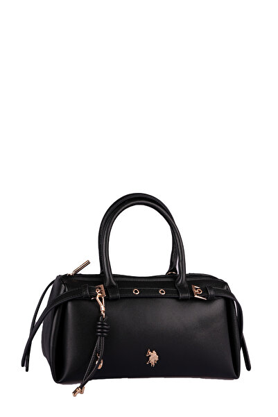 U.S. Polo Assn. ΤΣΑΝΤΑ ΜΠΟΣΤΟΝ, ΜΑΥΡΗ, με λογότυπο, για γυναίκες