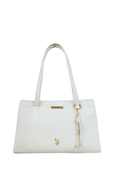 U.S. Polo Assn. U.S. Polo Assn., Τσάντα ώμου, ιβουάρ, με λογότυπο, για γυναίκες