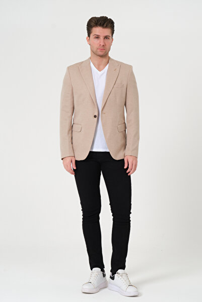 VALUE FASHION Erkek, Örme Kumaş, Esnek, Spor Ceket,Blazer Ceket