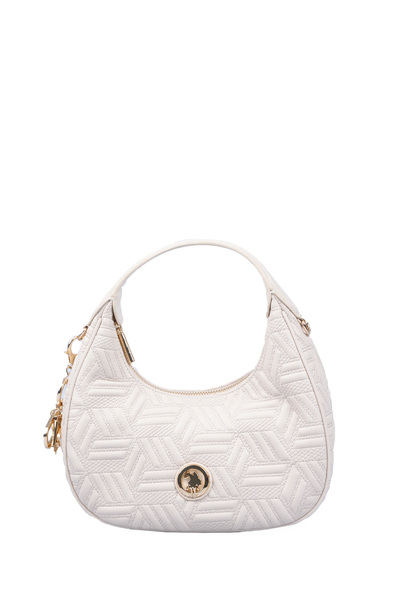 U.S. Polo Assn. Τσάντα χόμπο, κρεμ, με λογότυπο, για γυναίκες