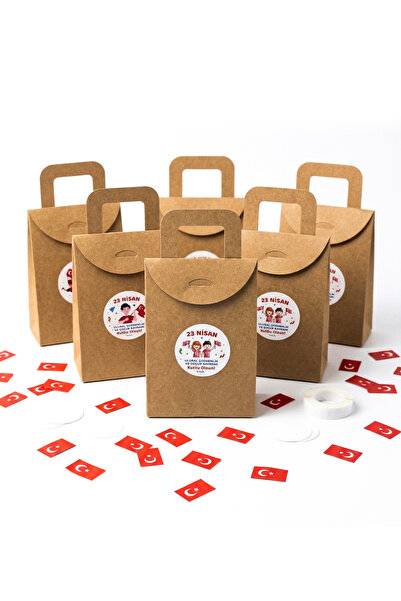repro design Κουτί Kraft 23 Απριλίου 10x15 εκ. 20 τεμάχια + Ετικέτα 5 εκ. Σετ...