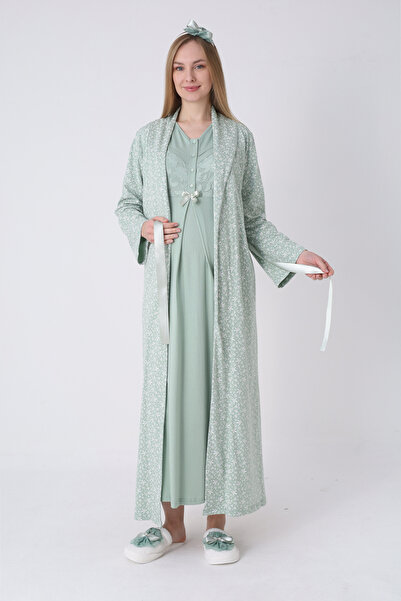 ERDENİZ TEKSTİL Σετ νυχτικών και ρόμπων για εγκύους – Ρόμπα εγκυμοσύνης, ρόμπ...