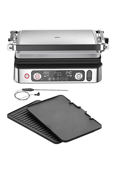 Braun Gratar electric MultiGrill 9 Pro CG9160, 2200 W, 3 moduri de gatire, 2 ...