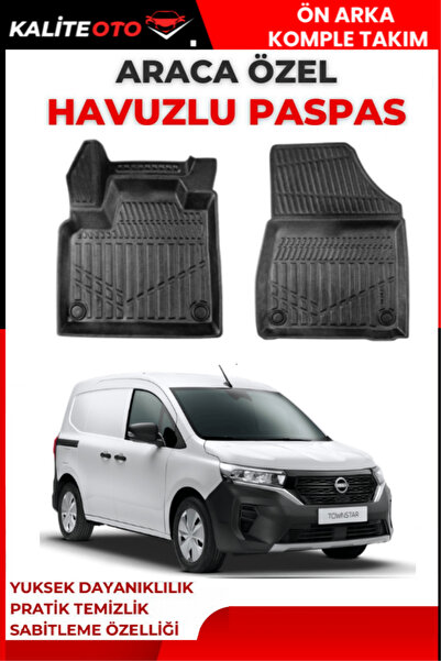 ko kaliteoto Nissan Townstar Panelvan 2025 Ve Sonrası Araca 3D Özel Havuzlu P...