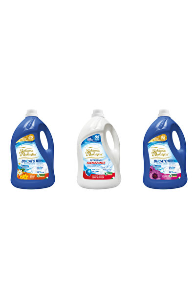 Schiuma di Marsiglia BUCATO detergent rufe 3 x 5L (15L), Arancio + Igienizant...
