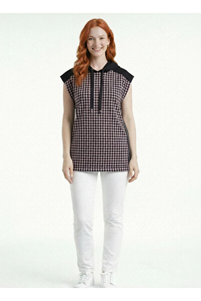 Neden Tekstil Γυναικείο φούτερ με κουκούλα και σχέδιο χαρακτηριστικών στιγμάτ...