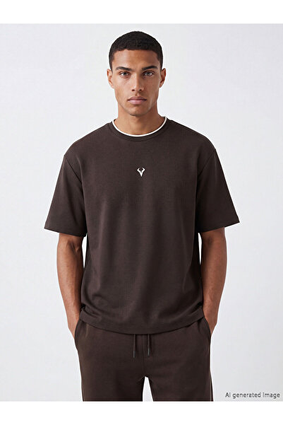 LC Waikiki YK PLUS XSIDE ACTIVE Ανδρικό Αθλητικό Μπλουζάκι με Λαιμόκοψη Ποδηλ...